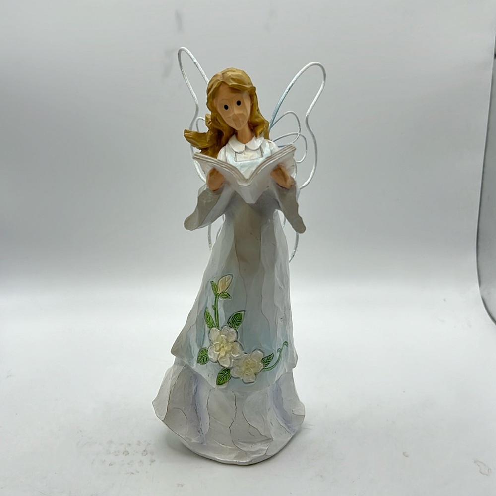 Vintage Roman Inc Angel Accents 71466 Music To My Ears Singer Wings Figure